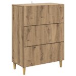 vidaXL Armoire à tiroirs Chêne artisanal 66 x 34 5 x 90 cm