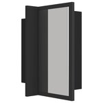 vidaXL Armoire de salle de bain à miroir LED Gris 40x12x45 Acrylique