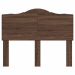 vidaXL Tête de lit Chêne brun 135 cm Bois d'ingénierie