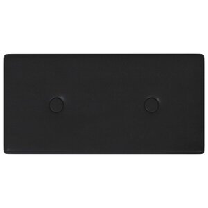 vidaXL Tête de lit murale 12 pc Noir Simili cuir