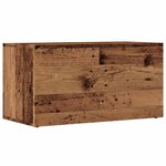 vidaXL Boîtes de rangement LP vieux bois 69 5x34x36 cm bois ingénierie
