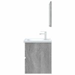 vidaXL Ensemble de meubles de salle de bain 2 Pièces Sonoma gris