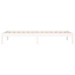 vidaXL Lit de jour sans matelas blanc 80x200 cm bois de pin massif
