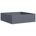 vidaXL Jardinière anthracite 100x100x30 cm acier