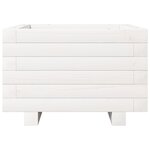 vidaXL Jardinière blanc 40x40x26 5 cm bois de pin massif