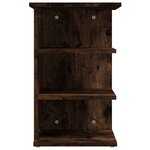 vidaXL Armoire latérale Chêne fumé 35x35x55 cm Bois d'ingénierie