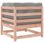 vidaXL Salon de jardin 4 Pièces et coussins bois massif sapin de douglas