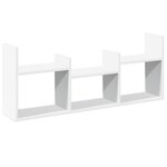vidaXL Armoire murale 100x18x40 cm blanc bois d'ingénierie