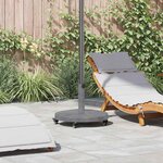 vidaXL Socles de parasol d'extérieur Bois foncé 48 x 48 x 32.5 cm