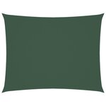 vidaXL Voile de parasol tissu oxford rectangulaire 6x8 m vert foncé
