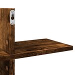 vidaXL Étagère murale chêne fumé 124 5x18x60 5 cm bois d'ingénierie