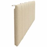vidaXL Coussin de tête de lit Hanko crème 180 cm tissu