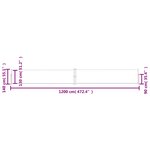 vidaXL Auvent latéral rétractable de patio 140x1200 cm Crème