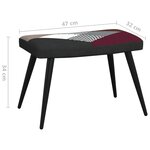 Vidaxl chaise de relaxation avec repose-pied patchwork tissu