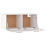 vidaXL Armoire murale Blanc brillant 80x35x36 5 cm Bois d'ingénierie