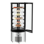 Vitrine réfrigérée 4 faces vitrées à gâteaux - 400 litres - bartscher - r290a - verre400 680x680x1750mm