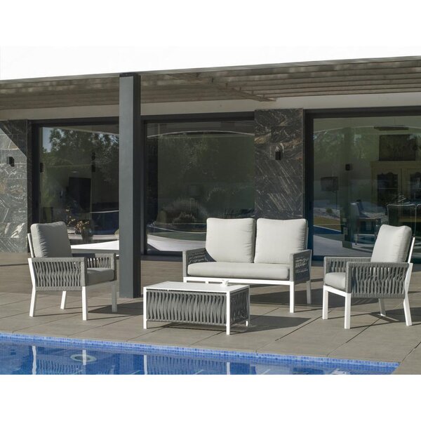 Salon de jardin détente en aluminium mariland