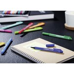 Pochette de 4 stylos feutres pointMax pointe moyenne 0 8 mm noir + bleu + rouge + vert x 5 STABILO