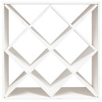 vidaXL Armoire à vin Blanc 62x25x62 cm Bois de pin massif