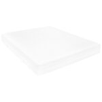 Vidaxl lit avec matelas et éclairage usb rouge bordeaux tissu 90x200cm
