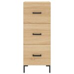 vidaXL Buffet haut Chêne sonoma 34 5x34x180 cm Bois d'ingénierie
