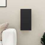 vidaXL Meuble TV Noir 30 5x30x60 cm Bois d’ingénierie