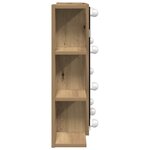 vidaXL Armoire à miroir avec LED chêne artisanal 70x16 5x60 cm
