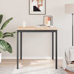 vidaXL Table de bar Naturel 110 x 55 x 105 cm Bois de pin massif