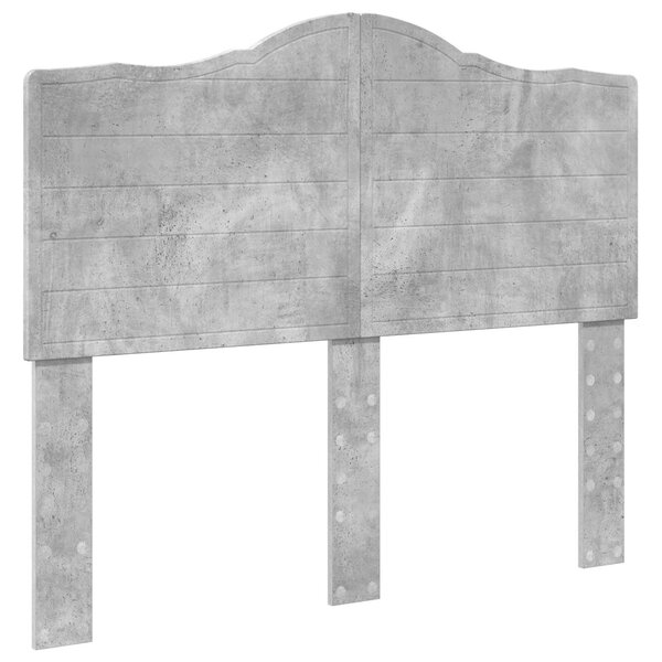 vidaXL Tête de lit Gris béton 120 cm Bois d'ingénierie