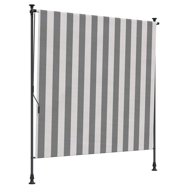 vidaXL Store Roulant Extérieur Anthracite et blanc 120 x 270 cm