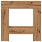 VidaXL Cadre de cheminée chêne artisanal 81x18x82 cm bois ingénierie