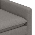 vidaXL Canapé Taupe 76 x 81 x 87 5 cm Tissu