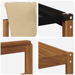 vidaXL Ensemble de canapés d'extérieur 11 Pièces Naturel et Beige