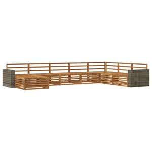 vidaXL Ensemble de canapés d'extérieur 8 pc Naturel