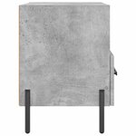 vidaXL Table de chevet gris béton 40x35x47 5 cm bois d’ingénierie