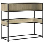 vidaXL Table console chêne sonoma 90x35x80 cm bois d'ingénierie