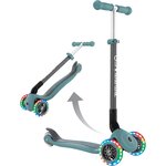 Globber 432-306-MYT - Trottinette Primo - 120/80 mm  ABEC 5  3 roues  réglable  roues LED