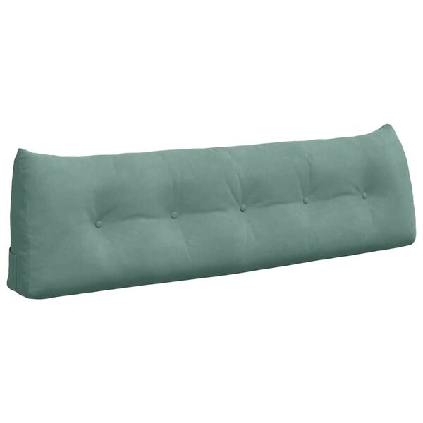 vidaXL Coussin de Dos Vert Mer 160 x 24 x 50 cm Velours