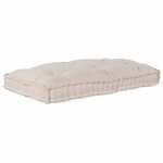 vidaXL Coussin de canapé sur palette Crème tissu