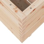 vidaXL Jardinière 80x80x72 cm bois de pin massif