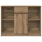 vidaXL Buffet avec tiroir chêne artisanal 101x35x76 cm bois ingénierie