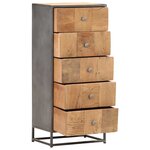 vidaXL Armoire à tiroirs 45 x 30 x 100 cm Bois de récupération massif