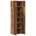 vidaXL Armoire de rangement 3 Pièces Bois ancien
