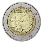 2 euros commémorative Luxembourg 2011 - Grand-duc Jean  Lieutenant-représentant.