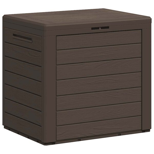vidaXL Boîte de stockage de jardin Marron 58 5x46x55 cm Polypropylène