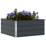 vidaXL Jardinière Anthracite 100 x 100 x 45 cm Acier