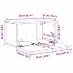 vidaXL Ensemble meuble TV 8 Pièces Bois ancien 60 x 30 x 30 cm