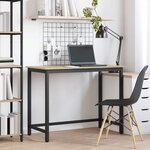 vidaXL table Chêne Sonoma 80 x 50 x 76 5 cm Bois d'ingénierie et acier