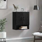vidaXL Meuble mural Chêne noir 60 x 31 x 70 cm Bois d'ingénierie