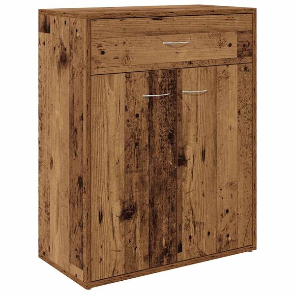 vidaXL Buffet vieux bois 60x30x75 cm bois d'ingénierie
